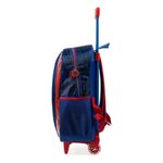Mochila de rodinha infantil masculina homem aranha azul