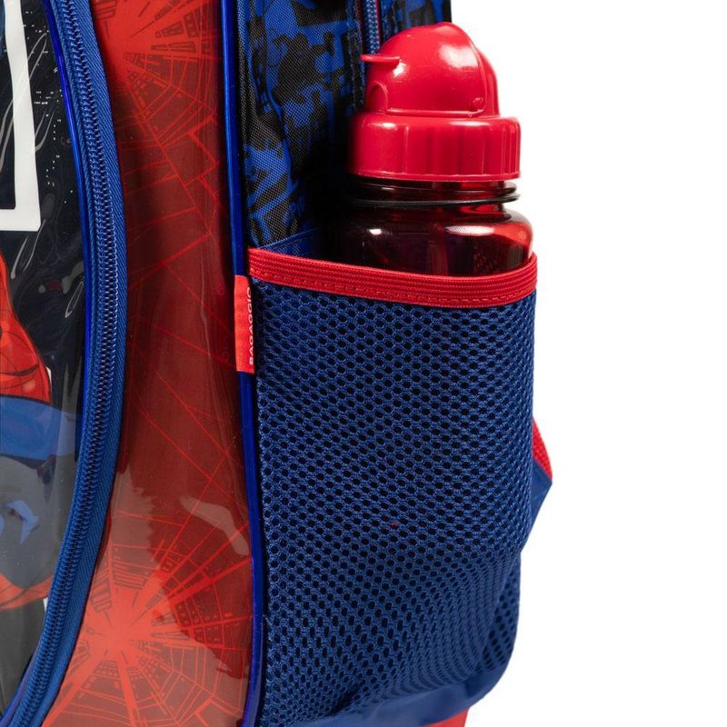 Mochila de rodinha infantil masculina homem aranha azul
