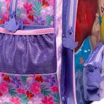 Mochila de rodinha infantil feminina ariel  e linguado