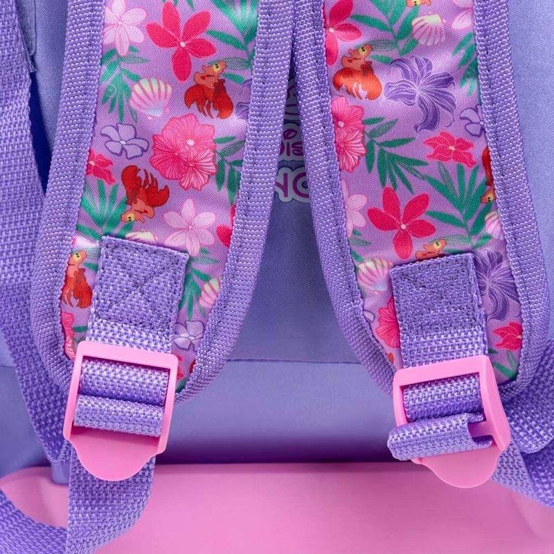 Mochila de rodinha infantil feminina ariel  e linguado