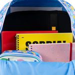 Mochila de 4 rodinhas infantil feminina stitch azul