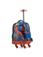 Mochila de 4 rodinhas  homem aranha azul escuro
