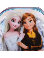 Mochila com 4 rodinhas infantil feminina frozen azul claro