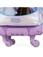 Mochila com 4 rodinhas infantil feminina frozen azul claro