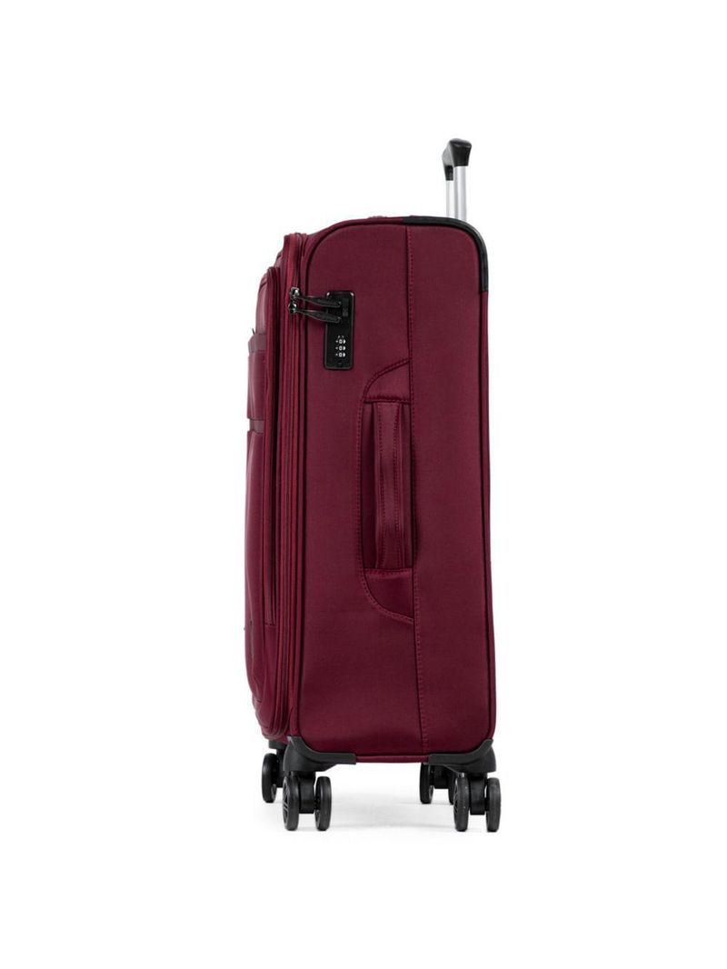 Mala média 23kg poliéster 4 rodas 26" lyon vinho