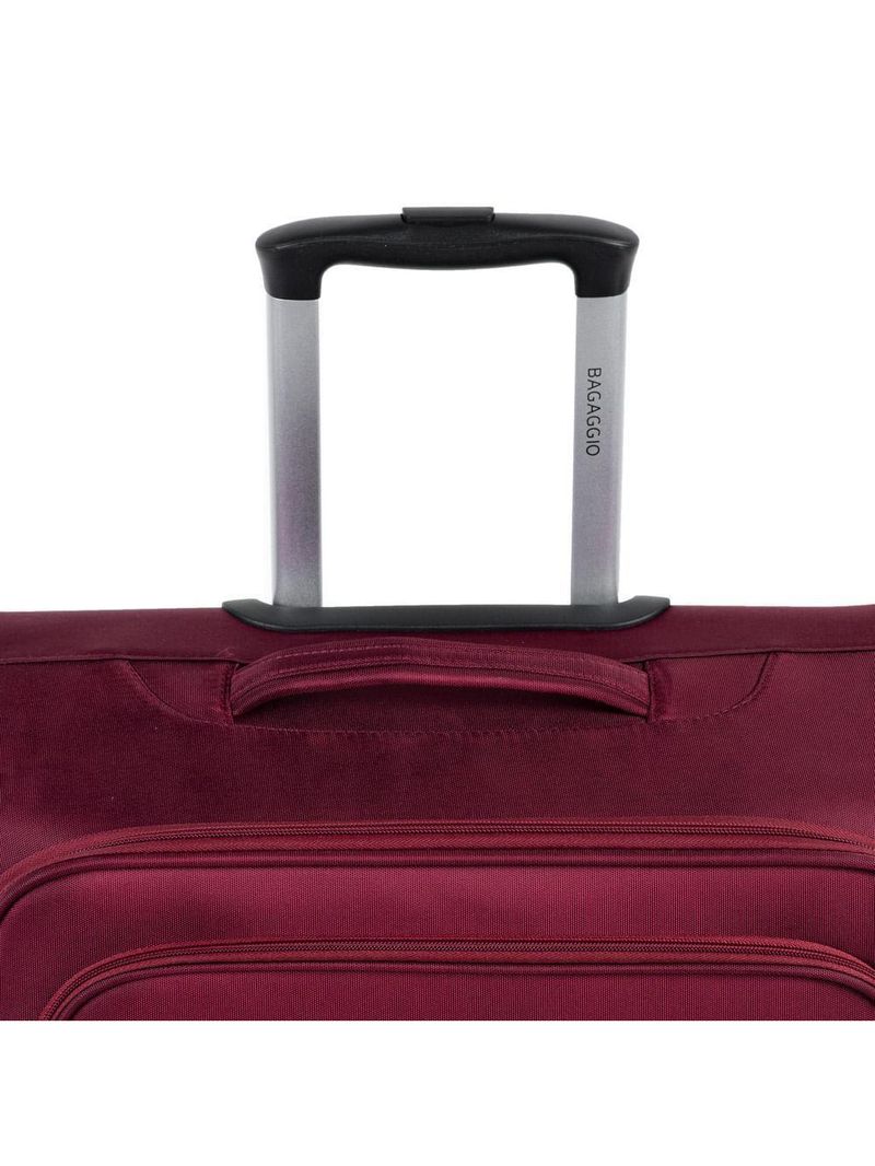 Mala média 23kg poliéster 4 rodas 26" lyon vinho