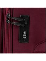 Mala média 23kg poliéster 4 rodas 26" lyon vinho