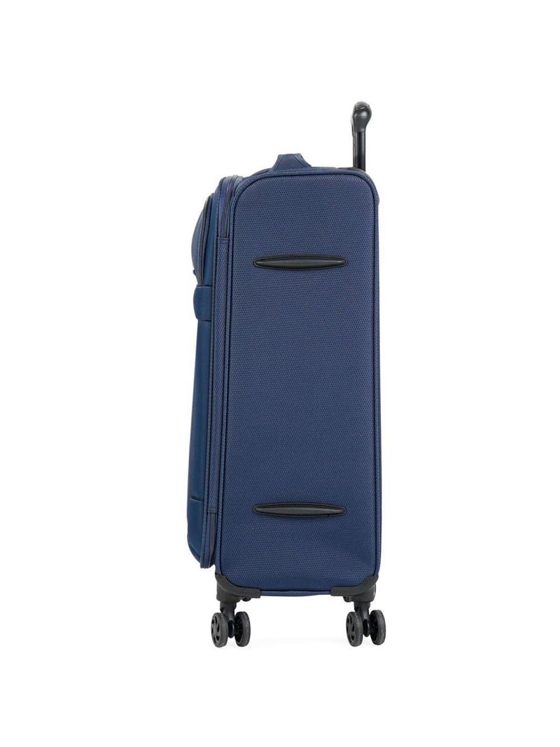 Mala média 23kg poliéster 4 rodas 25,5" edimburgo azul