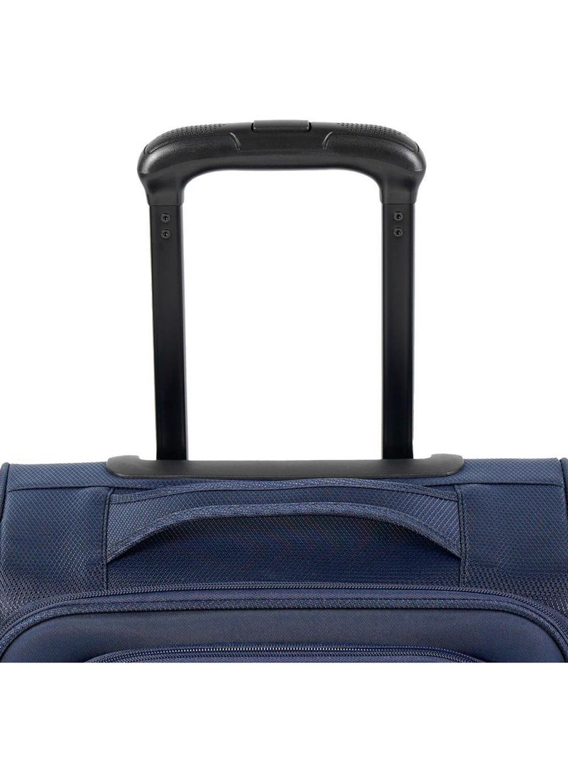 Mala média 23kg poliéster 4 rodas 25,5" edimburgo azul