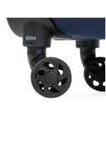 Mala média 23kg poliéster 4 rodas 25,5" edimburgo azul