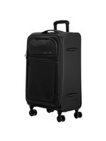 Mala média 23 kg poliéster 4 rodas 23" edimburgo preta