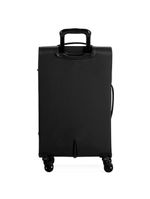 Mala média 23 kg poliéster 4 rodas 23" edimburgo preta