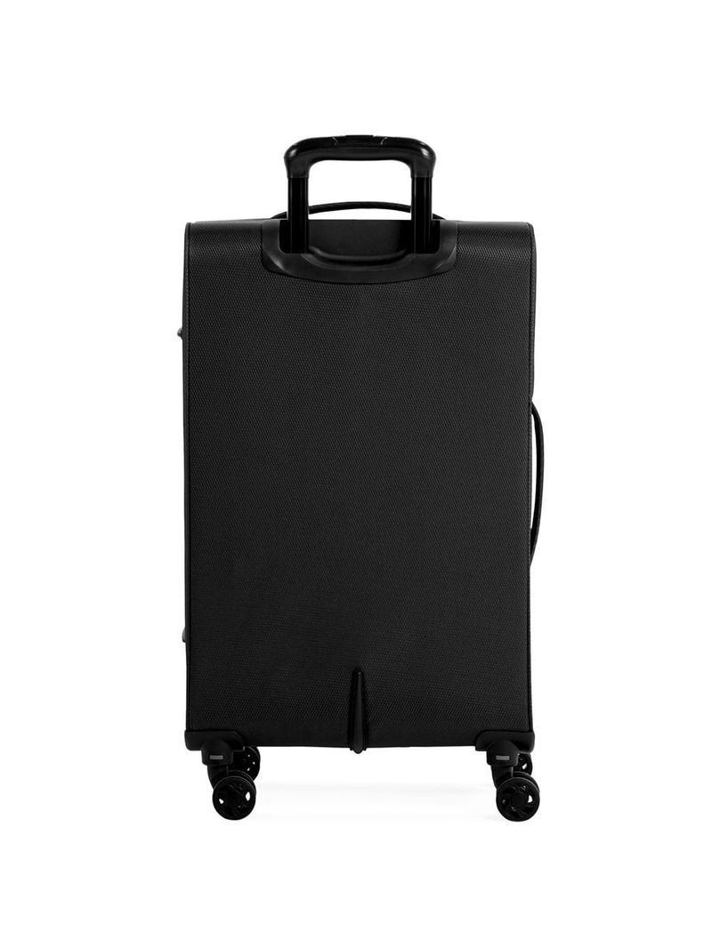 Mala média 23 kg poliéster 4 rodas 23" edimburgo preta