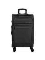 Mala média 23 kg poliéster 4 rodas 23" edimburgo preta