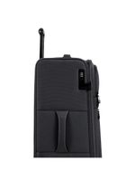 Mala média 23 kg poliéster 4 rodas 23" edimburgo preta