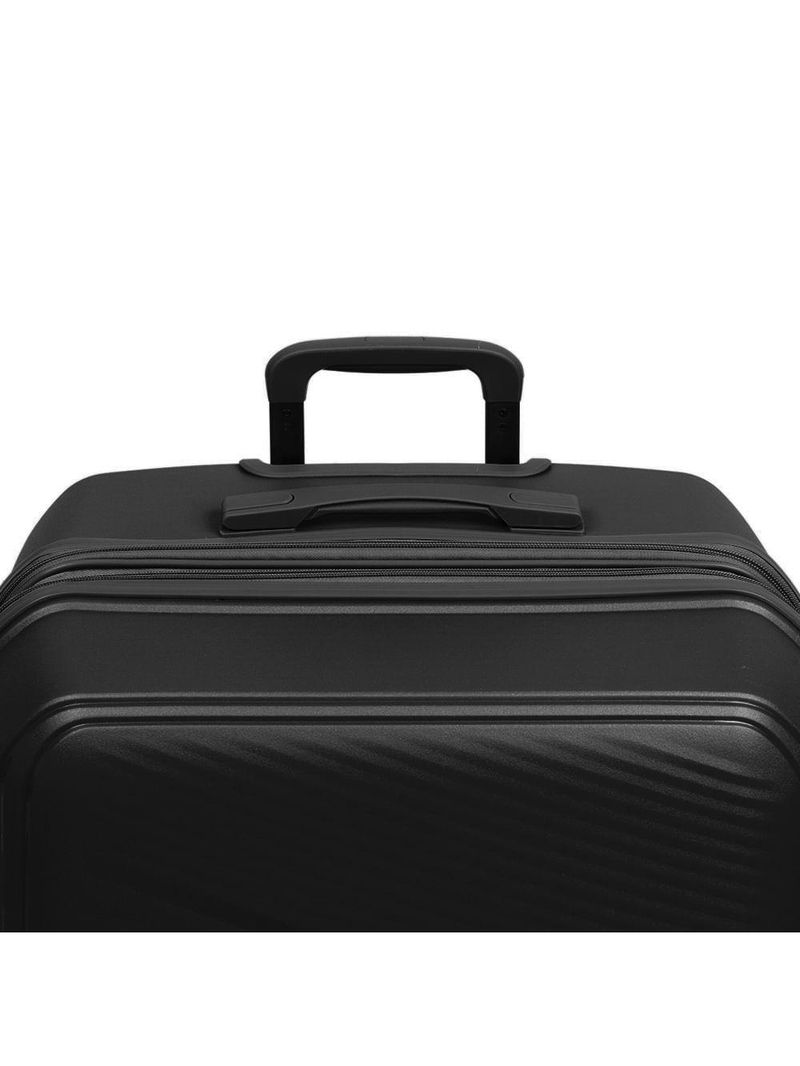 Mala de viagem grande 32 kg polipropileno 4 rodas seul preta
