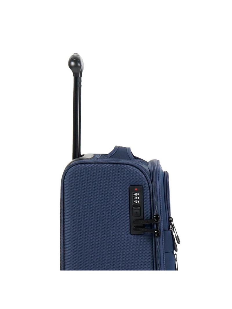 Mala de bordo 10 kg poliéster 4 rodas edimburgo azul