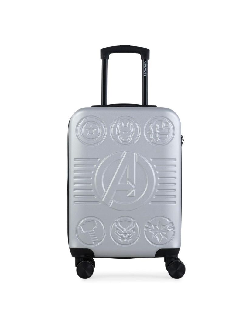 Mala de bordo 10 kg abs 4 rodas vingadores prata