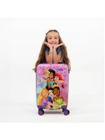 Mala de bordo 10 kg abs 4 rodas princesas disney rosa