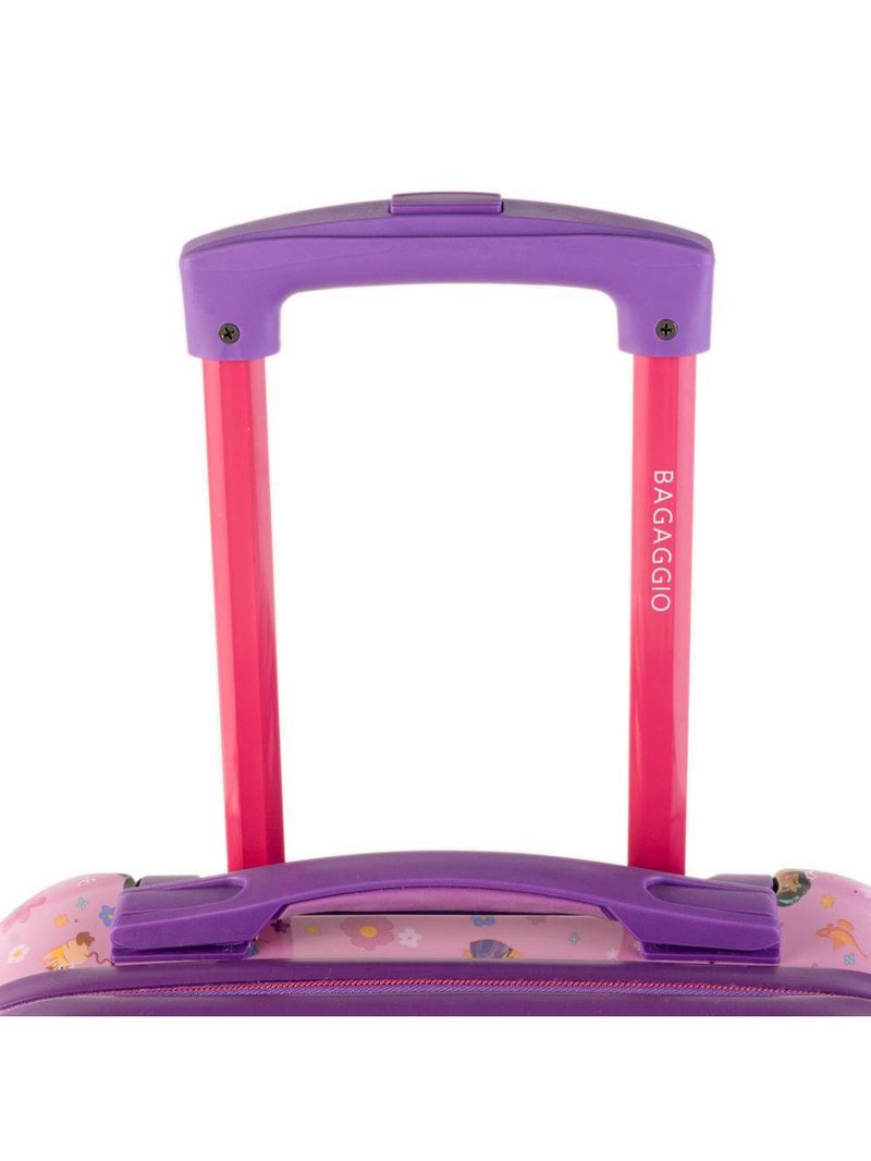 Mala de bordo 10 kg abs 4 rodas princesas disney rosa
