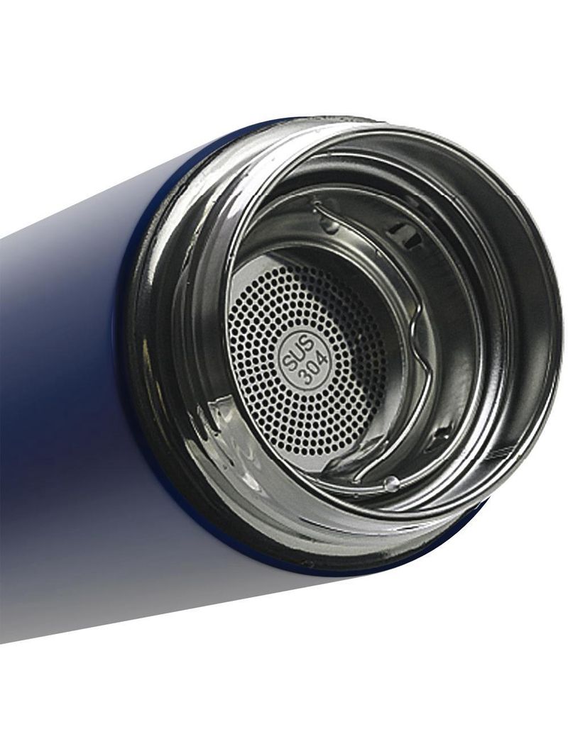 Garrafa térmica wolff de aço inox azul 500ml