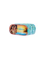 Estojo escolar feminino 3 compartimentos moana azul