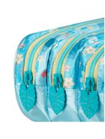 Estojo escolar feminino 3 compartimentos moana azul