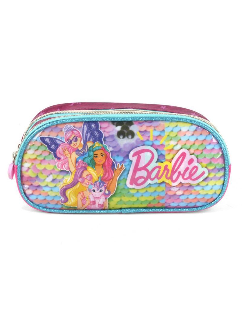 Estojo da barbie rosa premium 22p lx verde