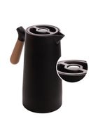 Garrafa térmica wolff nórdica de plástico com cabo preta 1l