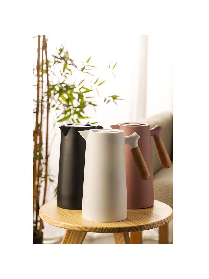 Garrafa térmica wolff nórdica de plástico com cabo preta 1l