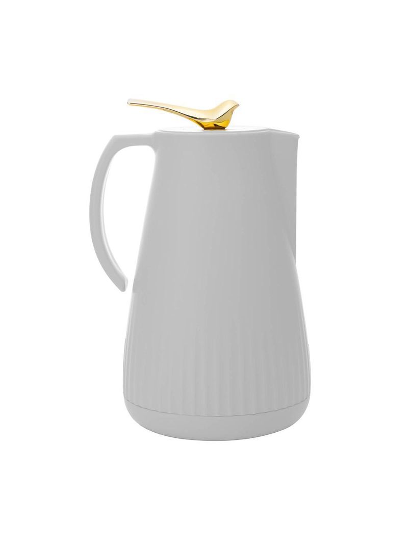 Garrafa térmica wolff new bird de plástico branca 1l