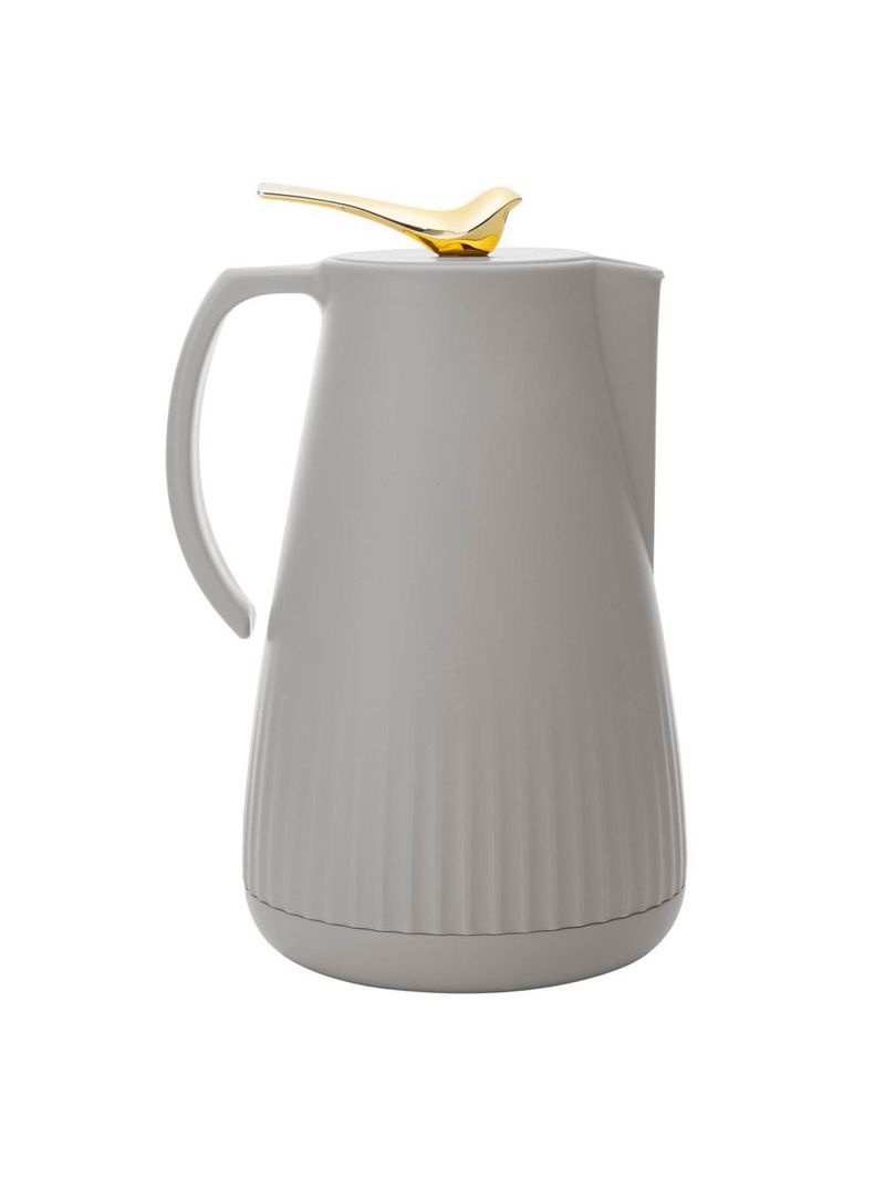 Garrafa térmica wolff new bird de plástico cinza 1l