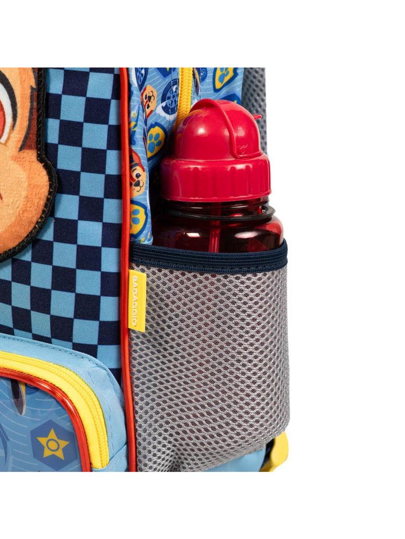 Mochila escolar masculina infantil patrulha canina chase azul