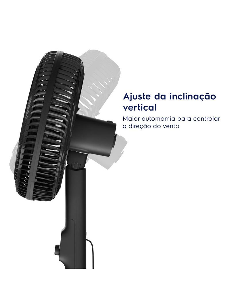 Ventilador de coluna electrolux efs40 duoforce air+ 40cm 126w 6 pás silencioso grafite