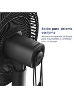 Ventilador de coluna electrolux efs40 duoforce air+ 40cm 126w 6 pás silencioso grafite