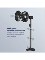 Ventilador de coluna electrolux efs40 duoforce air+ 40cm 126w 6 pás silencioso grafite