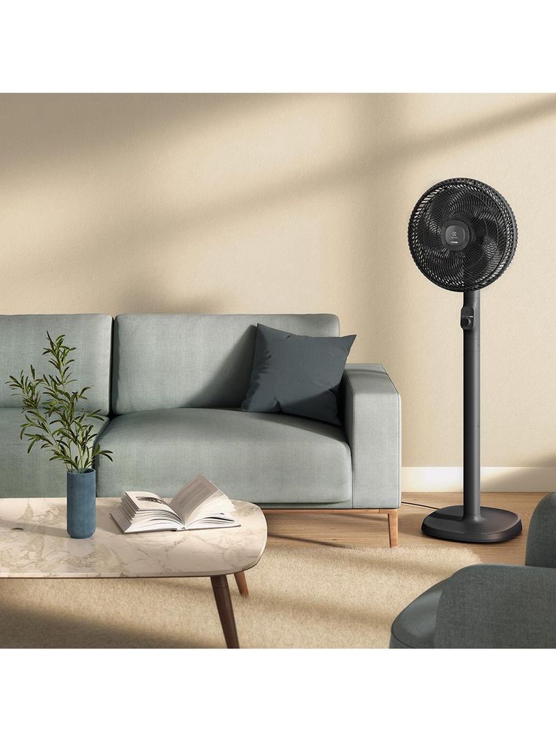 Ventilador de coluna electrolux efs40 duoforce air+ 40cm 126w 6 pás silencioso grafite