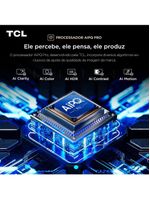 Smart tv 75" tcl 75c7k 4k qd-mini led 144hz com sistema operacional google tv