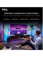 Smart tv 75" tcl 75c7k 4k qd-mini led 144hz com sistema operacional google tv