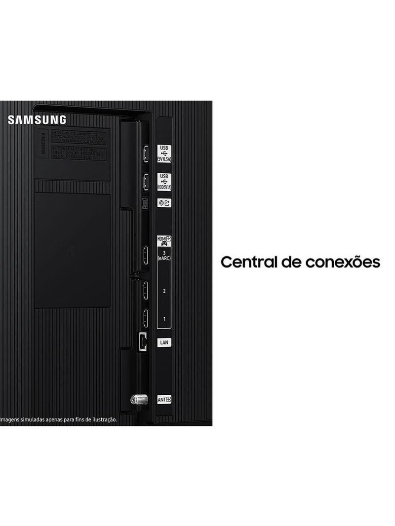 Smart tv 98" samsung crystal uhd 4k un98du9000 com wi-fi integrado, bluetooth, gaming hub, alexa e som em movimento virtual