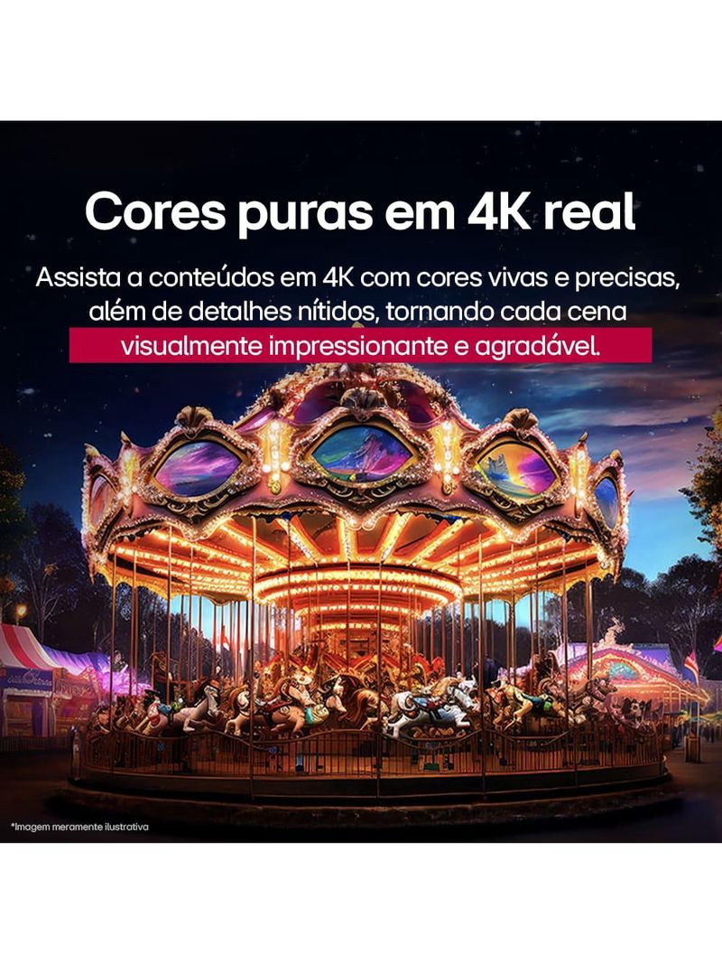 Smart tv 75" 4k lg 75nano80asa nanocell processador a7 ai gen8 webos 25 charcoal black