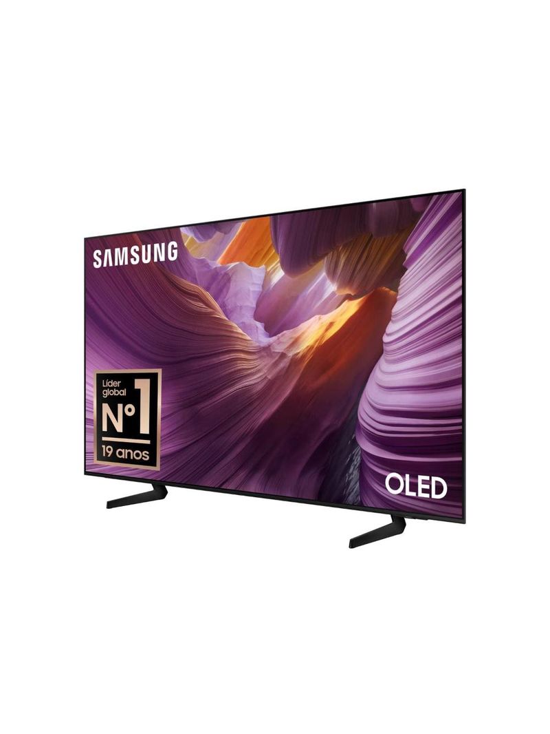 Smart tv 65” 4k samsung oled qn65s85fagxzd vision ai 120hz dolby atmos processador nq4 ai gen2 preto grafite