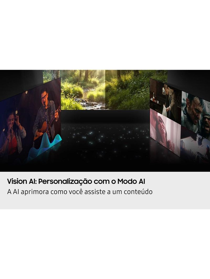 Smart tv 65” 4k samsung oled qn65s85fagxzd vision ai 120hz dolby atmos processador nq4 ai gen2 preto grafite