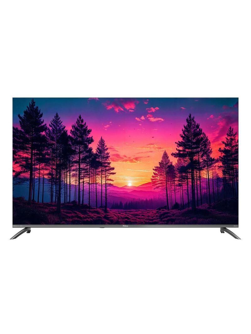 Smart Tv 60" Philco 4k Roku Borda Infinita P60cra Bivolt
