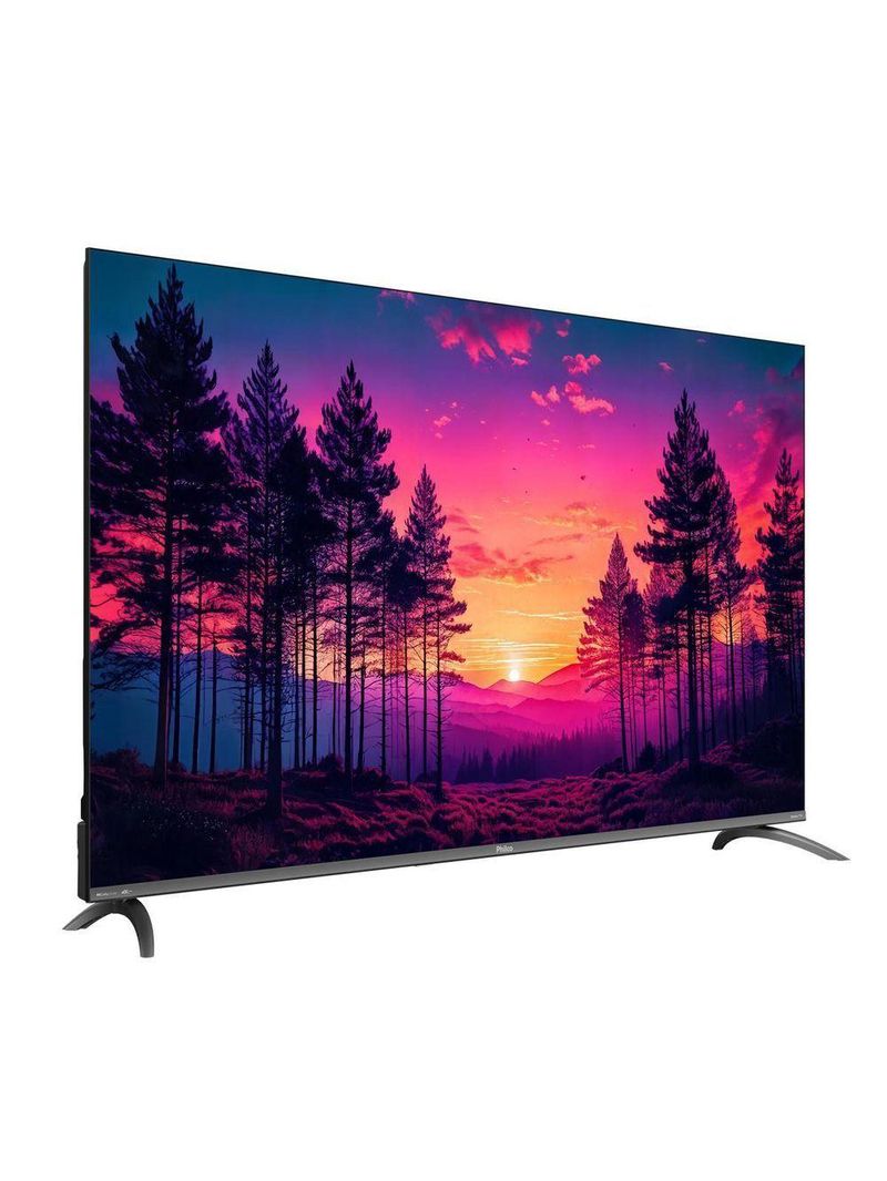 Smart Tv 60" Philco 4k Roku Borda Infinita P60cra Bivolt