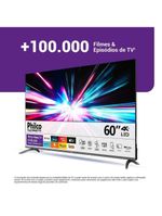 Smart Tv 60" Philco 4k Roku Borda Infinita P60cra Bivolt