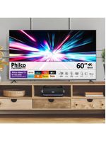 Smart Tv 60" Philco 4k Roku Borda Infinita P60cra Bivolt