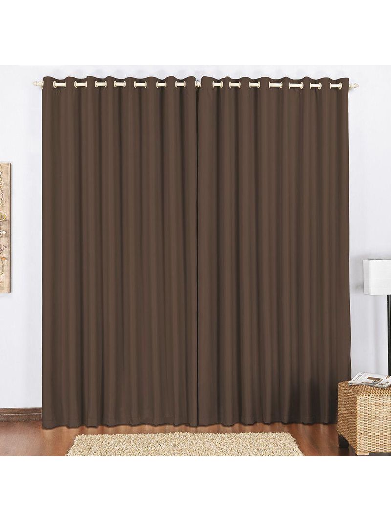 Cortina Block Blackout  4,00 X 2,80M  Tabaco