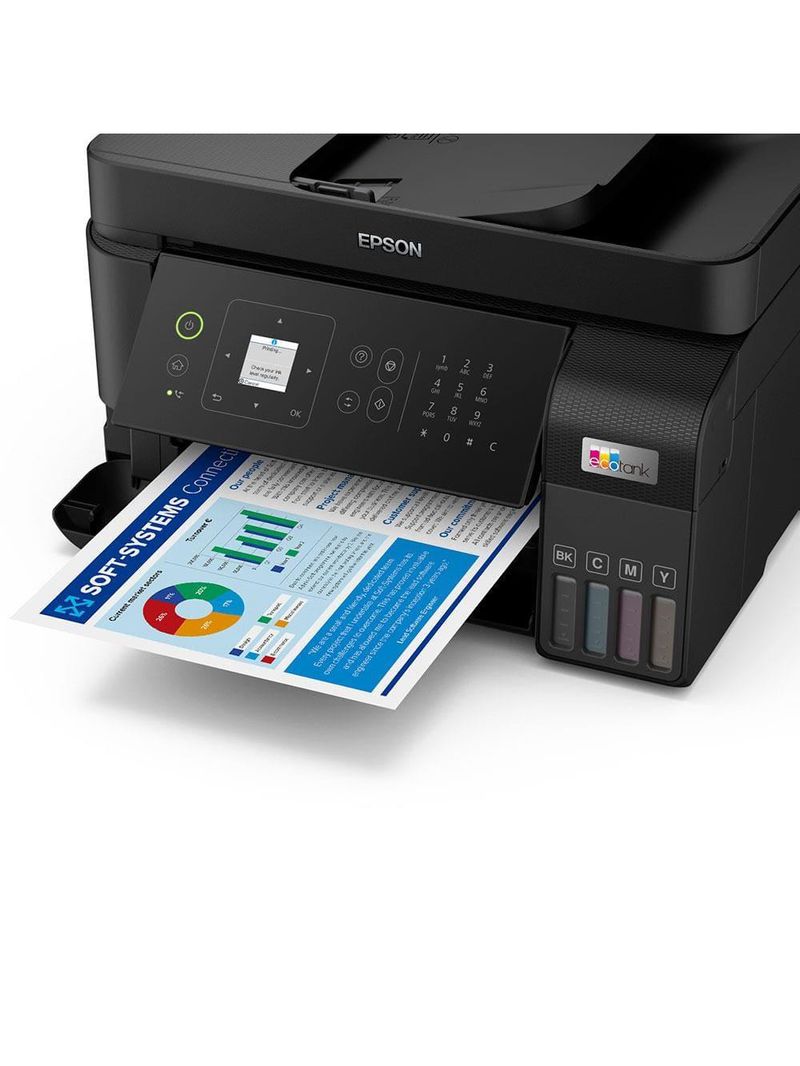 Multifuncional tanque de tinta epson ecotank l5590 wireless - impressora, copiadora, scanner