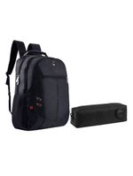 Kit Mochila Escolar Notebook Sbfp-6226 E Estojo Académie Preto - Fuseco
